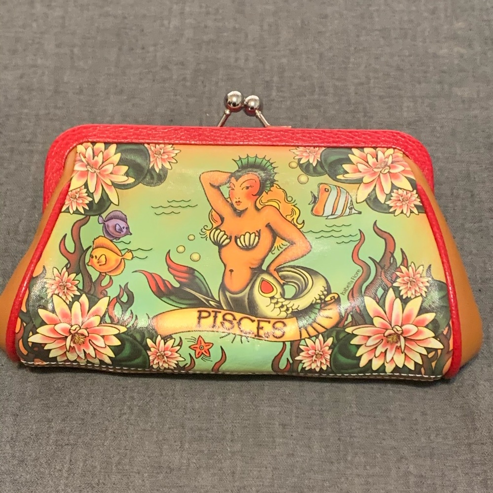 Isabella Fiore Tattoo Painted Zodiac Pisces Clutch